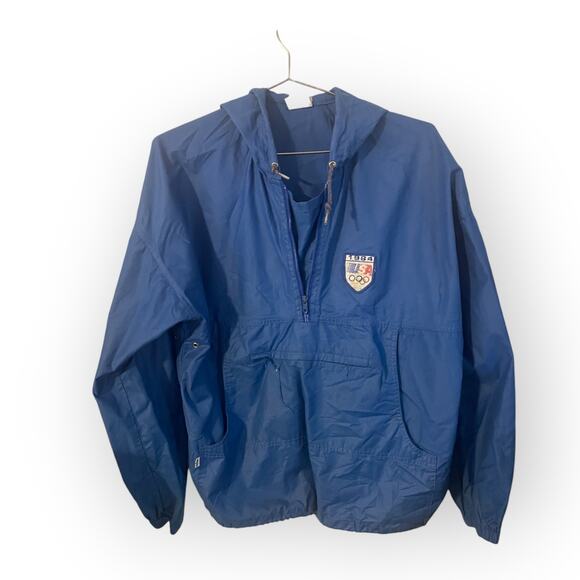 Vintage 1984 Levis USA Olympic Half Zipper Light Jacket | EUC - Picture 1 of 5